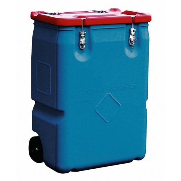 Caisse mobile pour la collecte de produits dangereux, avec homologation UN, 170 litres-Lire la description