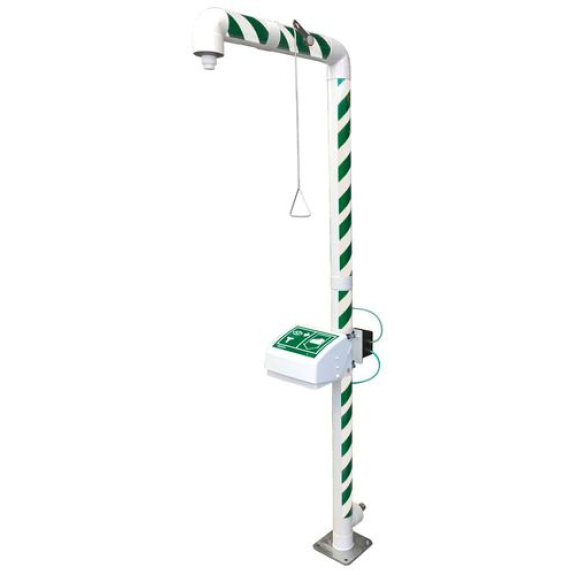 Douche de sécurité et lave-yeux MB 250/50, chauffée, hors-gel jusqu'à -30°C-Leggi tutto