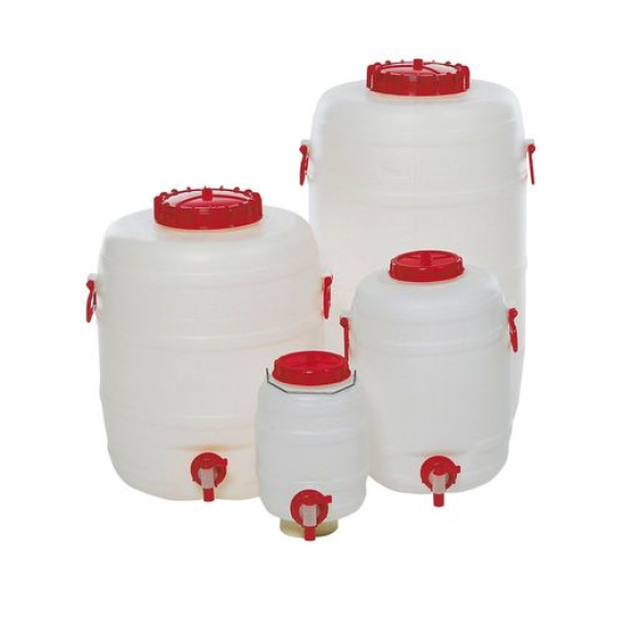 Fût en PE avec robinet, 10 litres Fût en PE avec robinet, 10 litres-Lire la description