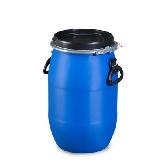 Fût plastique avec couvercle, 30 litres-Lire la description