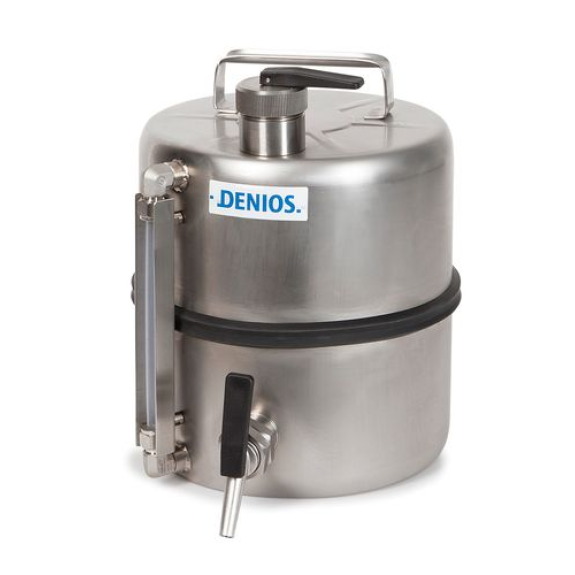 Fût en inox avec indicateur de niveau, 10 litres Fût en inox avec indicateur de niveau, 10 litres-Lire la description