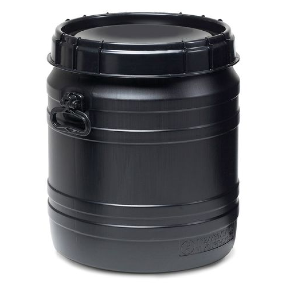 Fût à ouverture très large SWH 55, avec protection UV, 55 l, noir, homologation UN-Lire la description