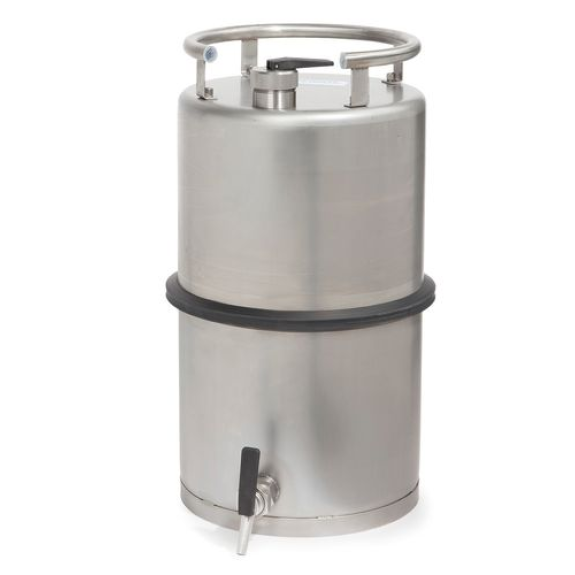 Fût de sécurité, inox, avec robinet de soutirage 3/4", 25 litres Fût de sécurité, inox, avec robinet de soutirage 3/4", 25 litres-Lire la description