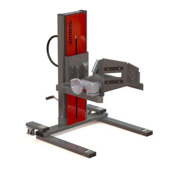 Lève-fût Servo Ex, retourne-fût 360°, pour fûts de 60 à 220 l, châssis large, levée 0-930 mm, ATEX-Leggi tutto