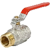 Vanne mâle - femelle  - Dn: 25 | Filetage: 1'' | Pn: 25 bar | L: 72.5 | L1: 96 | H: 50