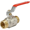 Vanne mâle mâle  - Dn: 15 | Filetage: 1/2'' | Pn: 25 bar | L: 58 | L1: 84 | H: 44
