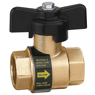 Vanne a clapet anti-retour PN 16 - L: 52 | Filetage : 1/2'' | L1: 35 | H: 49-Lire la description