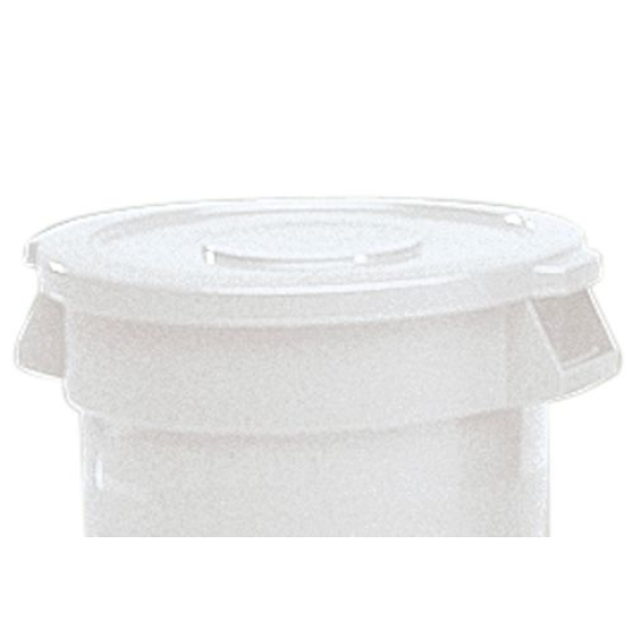 Couvercle pour poubelle multi-usage en polyéthylène (PE) de 120 litres, blanc Couvercle pour poubelle multi-usage en polyéthylène (PE) de 120 litres, blanc-Lire la description