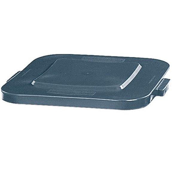 Couvercle pour poubelle multi-usage en polyéthylène (PE) de 105 litres, gris Couvercle pour poubelle multi-usage en polyéthylène (PE) de 105 litres, gris-Lire la description