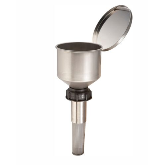Entonnoir en inox pour bidon en PE avec filetage H61 Entonnoir en inox pour bidon en PE avec filetage H61-Lire la description