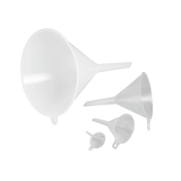 Entonnoir rempl. en PP, qualité alimentaire, avec poignée et anneau accrochage, ø 400 mm, 3 pièces Entonnoir rempl. en PP, qualité alimentaire, avec poignée et anneau accrochage, ø 400 mm, 3 pièces-Lire la description