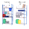 Rayonnage tubulaire 5 niveaux pour archivage Rayonnage tubulaire 5 niveaux pour archivage