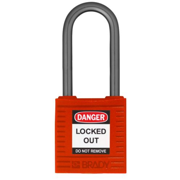Cadenas de sécurité compact, clés uniques, hauteur d'arceau 38 mm, rouge, 6 pcs Cadenas de sécurité compact, clés uniques, hauteur d'arceau 38 mm, rouge, 6 pcs-Lire la description