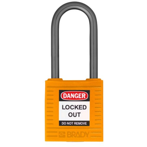 Cadenas de sécurité compact, clés uniques, hauteur d'arceau 38 mm, orange, 6 pcs Cadenas de sécurité compact, clés uniques, hauteur d'arceau 38 mm, orange, 6 pcs-Lire la description