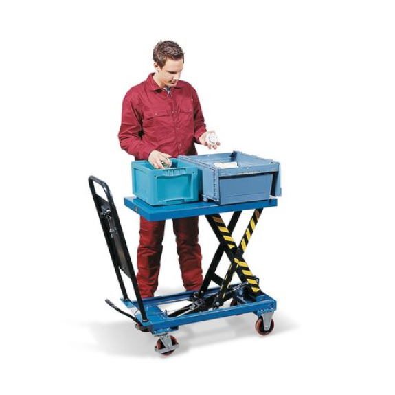 Table élévatrice HTW 25, simple ciseau, 83 x 50 cm, capacité 250 kg-Lire la description