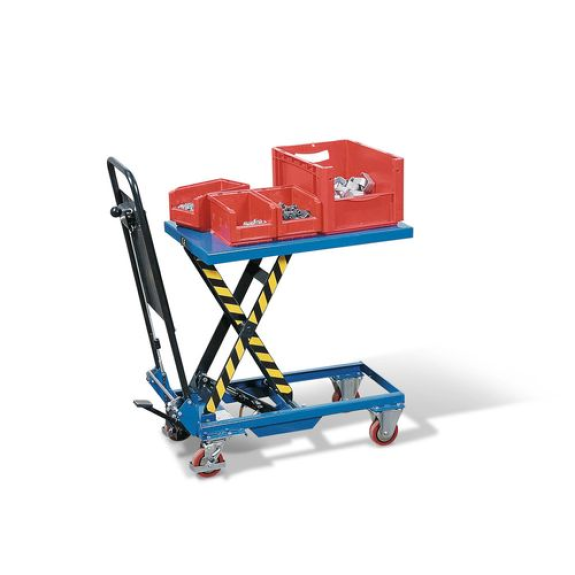 Table élévatrice HTW 15, simple ciseau, 70 x 45 cm, capacité 150 kg-Lire la description