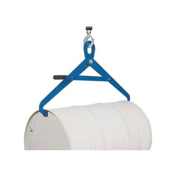 Pince de levage FZ 500-H, pour le levage horizontal de fûts de 200 litres, avec mécanisme de blocage-Lire la description