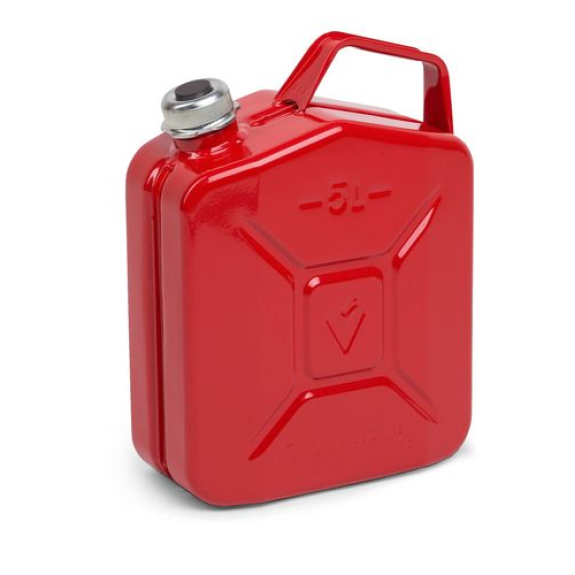 Jerrican en acier Explo-Safe, avec homologation UN, bouchon vissable, 5 litres-Lire la description