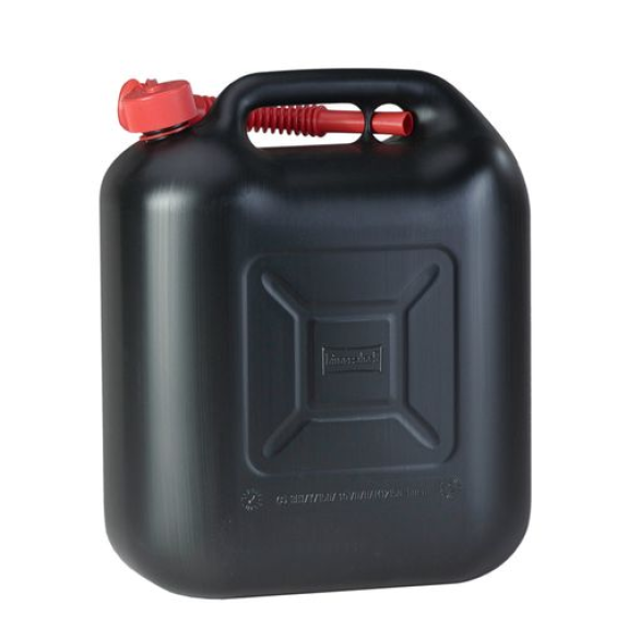 Jerrican en polyéthylène (PE), homologation UN, 20 litres, noir Jerrican en polyéthylène (PE), homologation UN, 20 litres, noir-Lire la description