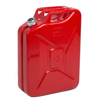 Jerrican en acier Explo-Safe, avec homologation UN, bouchon vissable, 20 litres-Lire la description