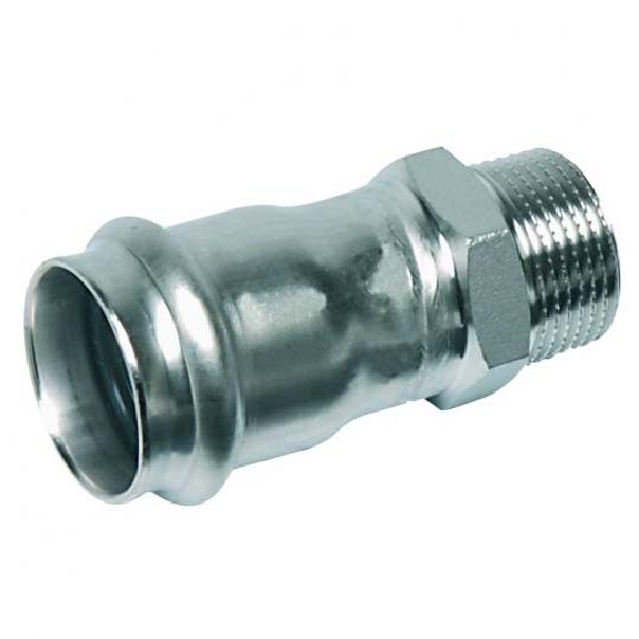 Manchon pressfitting inox  Ø 2"1/2 M x 76.1*-Lire la description