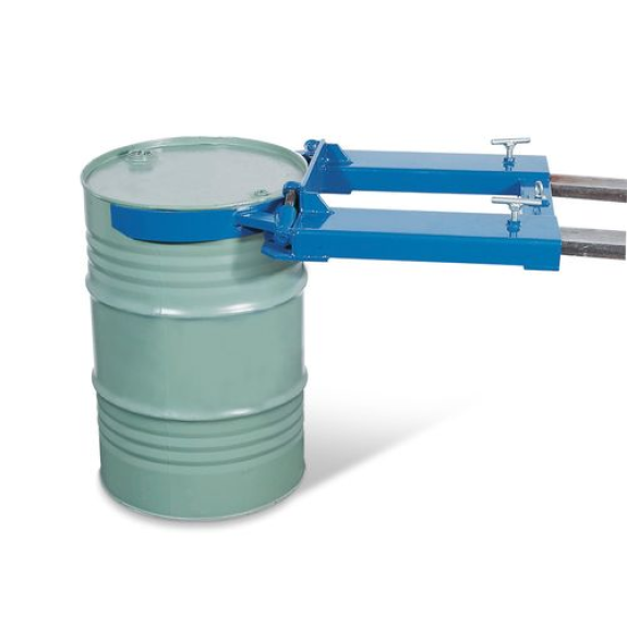Pince à fût FK, acier, peint,  pour 1 x fût acier à nervures 200 l.-Lire la description