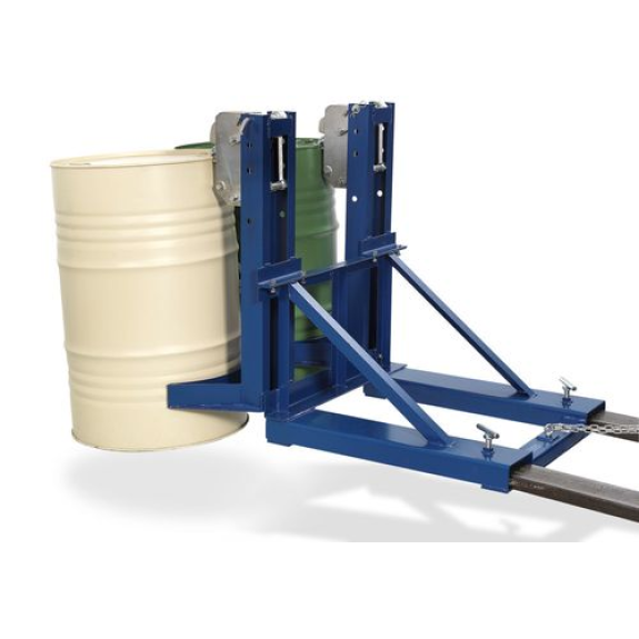Pince à fût SH 2, en acier, peint, pour 2 fûts de 200 litres Pince à fût SH 2, en acier, peint, pour 2 fûts de 200 litres-Lire la description