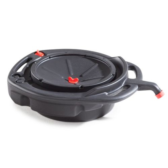 Bac pour huiles usagées et liquides de refroidissement, fermé, rond, 8 litres Bac pour huiles usagées et liquides de refroidissement, fermé, rond, 8 litres-Lire la description