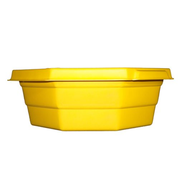 Bac pliable octogonal, avec fixation pour couvercle, 30 litres-Leggi tutto
