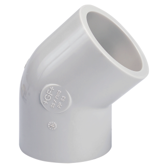Coude 45° en PP-H SDR11 diamètre 225 mm-Lire la description