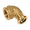Coude pressfitting bronze  Ø 3/8" F x 15*
