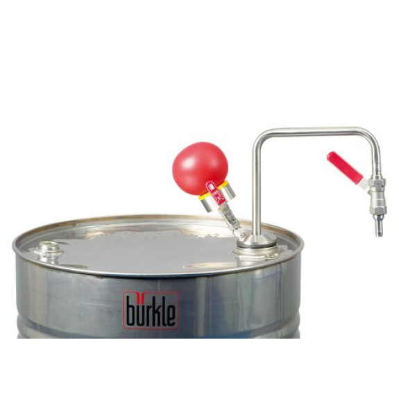 Pompe pour solvants avec 2 robinets à bille, actionnement à la main Pompe pour solvants avec 2 robinets à bille, actionnement à la main-Lire la description