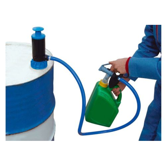 Pompe manuelle de transfert, joints en Nitrile, bleu Pompe manuelle de transfert, joints en Nitrile, bleu-Lire la description