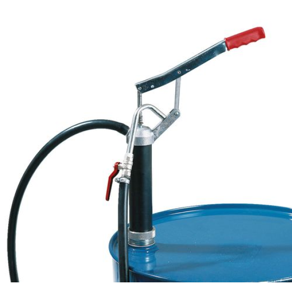 Pompe manuelle à levier F 52, pour gazole et fuel, avec robinet à bille Pompe manuelle à levier F 52, pour gazole et fuel, avec robinet à bille-Lire la description