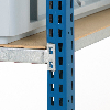 Kit rayonnage 5 niveaux 60 x 100 x 200cm avec 10 bacs 60 x 40cm et recouvrements bois PROVOST