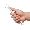 Jetech 16 mm Clé métrique mixte - Clé en acier Cr-V haute résistance finition sablée à profil mince