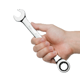 Jetech 18mm Clé mixte à cliquet - Clé polygonale en acier de qualité industrielle Cr-V au fini chrome poli-Lire la description