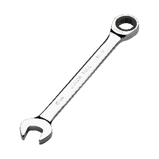 Jetech 18mm Clé mixte à cliquet - Clé polygonale en acier de qualité industrielle Cr-V au fini chrome poli-Lire la description