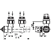 Multiblock T bitube modèle équerre  - Filetage: G 1/2'' M x G 3/4'' M Multiblock T bitube modèle équerre  - Filetage: G 1/2'' M x G 3/4'' M