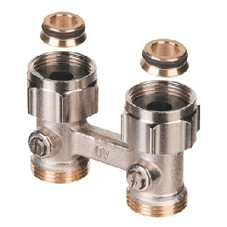 Raccord d'arrêt droit ZB Multiflex  - Filetage: G 1/2'' M x G 3/4'' M-Lire la description