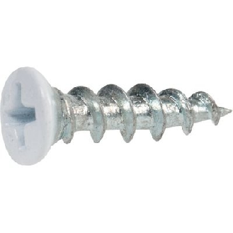 Vis pour menuiserie PVC laquée blanche  - L (mm): 25-Lire la description