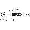 Vis autoperceuse tête fraisée  - Nombre de pièce: 1000 | Diamètre D (mm): 3.9 | Diamètre DK (mm): 7.8 | Longueur K (mm): 2.5 | Longueur L (mm): 22