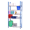 Rayonnage tubulaire 5 niveaux 50 x 100 x 200 cm