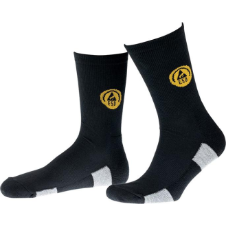 Funktionssocke, ESD, Gr42-44,schw./g,-Beschreibung lesen