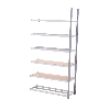 Rayonnage tubulaire ICARE 6 niveaux - Element suivant - L121cm x H200 x P30cm - PROVOST