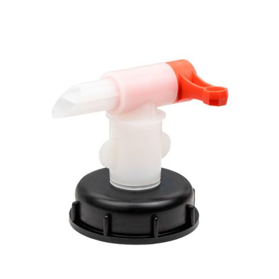 Robinet pour récipient en plastique H 71, pour bondes filetée Ø 72 mm Robinet pour récipient en plastique H 71, pour bondes filetée Ø 72 mm-Lire la description