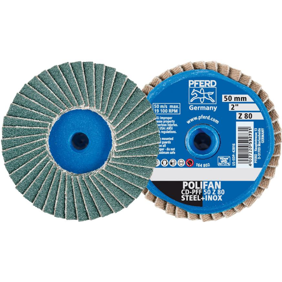 COMBIDISC Mini-Polifan Zirkonkorund 50mm K80 COMBIDISC Mini-Polifan Zirkonkorund 50mm K80-Beschreibung lesen