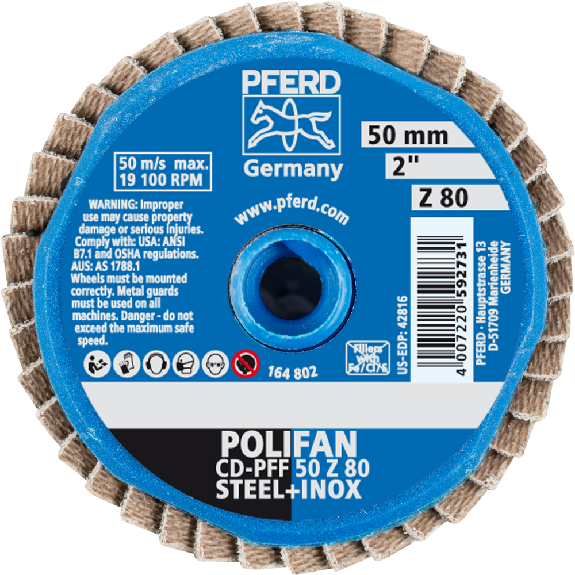 COMBIDISC Mini-Polifan Zirkonkorund 50mm K80 COMBIDISC Mini-Polifan Zirkonkorund 50mm K80-Beschreibung lesen