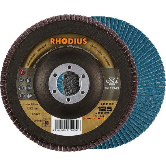 Rhodius LSZ F2 Alpha K80 | Roue de broyage de ventilateur / latte de 115 mm-Leggi tutto