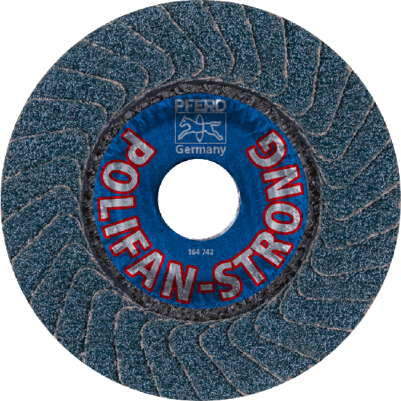 Fächechleifscheibe STRONG gewölbt 115mm K36 Fächechleifscheibe STRONG gewölbt 115mm K36-Beschreibung lesen